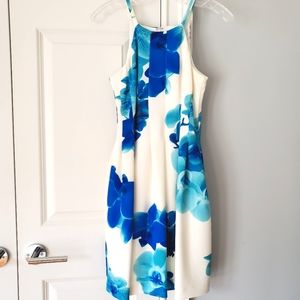 NWT Calvin Klein Floral Dress with Pockets